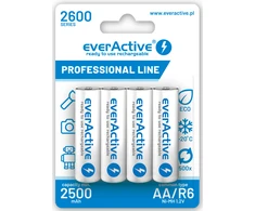 Baterijos everActive AA/R06 1,2V / 2500mAh / NiMh (pakraunami) 4 vnt.