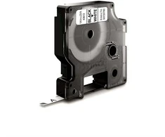 DYMO S0720780 D1 Juostelė 6mm x 7m (balta / juodas šifras)