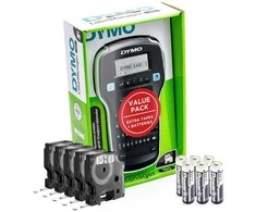 DYMO LabelManager 160 Etikečių Spausdintuvas (S0946340) + 5 vnt. D1 9mm x7m / juodas ant baltos + Elementai