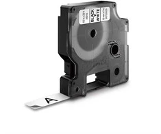 DYMO S0720530 D1 Juostelė 12mm x 7m (balta / juodas šifras) - 10 vnt.