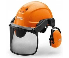 Apsauginis šalmas Stihl Dynamic Ergo; su apsauginiu skydeliu ir ausinėmis