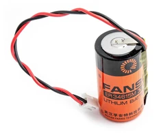 Fanso ER34615M 3,6 V 13000 mAh D LSH20 ličio akumuliatorius su laidais ir JST EHR-2 didelės srovės jungtimi