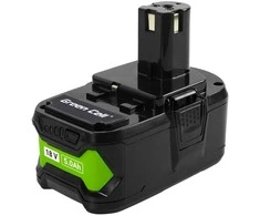 Green Cell Žalias Cell Žalias Cell baterija, skirta Ryobi ONE+ 18V 5Ah pakaitinė baterija RB18L50