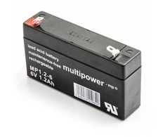 Multipower MP1.2-6 6V 1,2Ah VDs AGM Akumuliatorius, nereikalaujantis priežiūros
