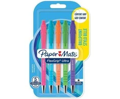 Papermate Automatiniai tušinukai Paper Mate Flexgrip Bright juoda 5 vnt. - 2171853