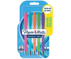 Papermate Automatiniai tušinukai Paper Mate Flexgrip Bright mėlyna 5 vnt. - 2171855