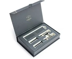 Parker Ingenuity Juodas GT Plunksnakočio + Rašiklio rinkinys 2182007 + 2182005 dovanų dėžutėje