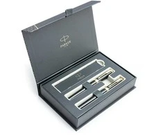 Parker Ingenuity Juodas GT Plunksnakočio + Rašiklio rinkinys 2182007 + 2182005 dovanų dėžutėje