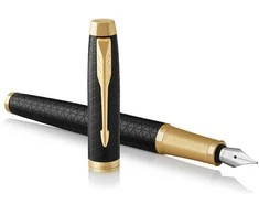 Parker IM Juodas plunksnakočių rinkinys dėžutėje su dovanų maišeliu