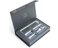 Parker IM Monochrome Mėlyna Plunksnakočio + Tušinuko rinkinys 2172966 + 2172963 dovanų dėžutėje