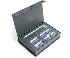 Parker IM Monochrome Mėlyna Plunksnakočio + Tušinuko rinkinys 2172966 + 2172963 dovanų dėžutėje