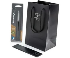 Parker Jotter Bond rašiklio rinkinys dėkle su dovanų maišeliu