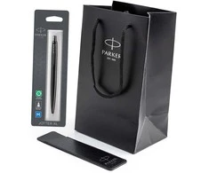 Parker Jotter Monochrome tušinukų rinkinys dėkle su dovanų maišeliu