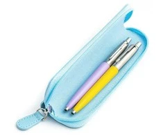 Parker Jotter Originals Lilac ir Geltona Tušinukų dovanų rinkinys su mėlynu dėklu