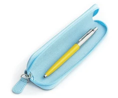 Parker Jotter Originals Geltona Tušinuko dovanų rinkinys su mėlynu dėklu