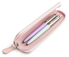 Parker Jotter Originals Lilac ir Pastel Mėlyna Tušinukų dovanų rinkinys su rožiniu dėklu