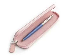Parker Jotter Originals Mėlyna Tušinuko dovanų rinkinys su rožiniu dėklu