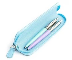 Parker Jotter Originals Mint ir Lilac Tušinukų dovanų rinkinys su mėlynu dėklu