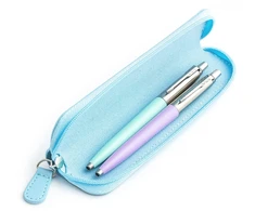 Parker Jotter Originals Mint ir Lilac Tušinukų dovanų rinkinys su mėlynu dėklu