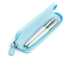 Parker Jotter Originals Rožinė ir Pastel Mėlyna Tušinukų dovanų rinkinys su mėlynu dėklu