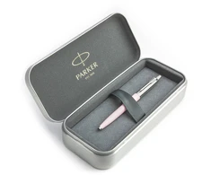 Parker Jotter Originals Rožinė Tušinuko dovanų rinkinys metalinėje dėžutėje