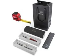 Parker Jotter rašiklių rinkinys dėkle su maišeliu ir matavimo juostele Dovana tėčiui