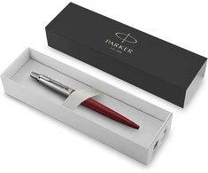 Parker Jotter Raudona tušinukų rinkinys dovanų dėžutėje su dovanų maišeliu
