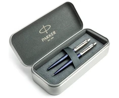 Parker Jotter Royal Mėlyna CT pieštuko ir pieštukų rinkinys metalinėje dėžutėje