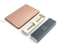 Parker Monochrome rožinis tušinukas + užrašų knygelės rinkinys