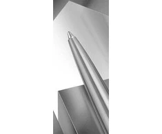 Parker Jotter Monochrome XL Sidabrinis CT Tušinuko rinkinys su užrašų knygele
