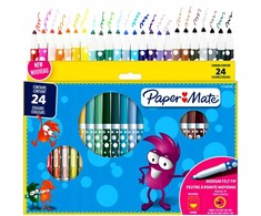Plaunami flomasteriai PaperMate 24 spalvos - 2166508