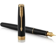Plunksnakotis Parker Sonnet Juodas Lacquer GT (M) dovanų dėžutė - 19341459