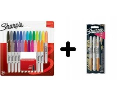 Sharpie Rinkinys: Fine 24 vnt. + Sharpie Metallic