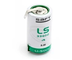 Akumuliatorius Ličio baterija SAFT LS33600CNR LiSOCl2 3,6 V 17000 mAh SL-780, SL-2780, TL-5930, ER34615S, XL-205L, SB-D02