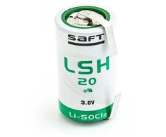 SAFTLSH20 D 3,6 V Li-SOCl2 UM1, R20 didelės srovės ličio akumuliatorius su plokštelėmis