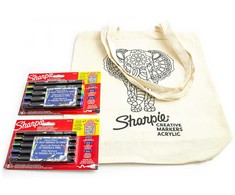 10 spalvų Sharpie akrilo markerių rinkinys su maišeliu Elephant dažymui