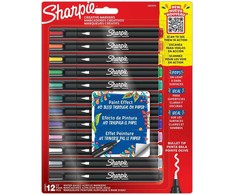Sharpie 17 akrilinių žymeklių rinkinys su spalvinimo maišeliu ir baubu