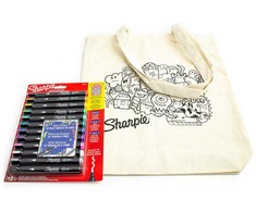 12 spalvų Sharpie Creative akrilo markerių rinkinys su maišeliu Būtybės dažymui