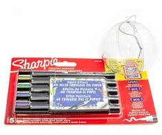 Sharpie kūrybiniai akriliniai žymekliai 5 spalvų teptuko galiuku su spalvinimo bomba