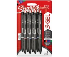 Sharpie - S-Gel 0,7 mm 8 lizdinės plokštelės (2198778)