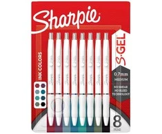 Sharpie S-GEL geliniai rašikliai Mix Colours 8 vnt. - 2208551