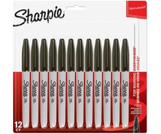 Sharpie Fine žymekliai, juodi (pakuotėje 12 vnt.) - 1996111