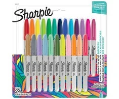 Sharpie smulkūs permanentiniai žymekliai, Mix 24 vnt. - 2205177
