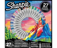 Sharpie Top plonų ir itin plonų permanentinių žymeklių rinkinys, 27 vnt. - 2205231