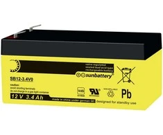 SSB Akumuliatorius SUN SB 3,4-12 12V 3,4Ah Vds AGM nereikalaujantis priežiūros
