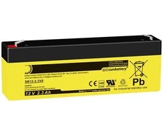 SSB SUN Baterija SB 2.3-12V0 Vds 12V2.3Ah AGM akumuliatorius, nereikalaujantis priežiūros