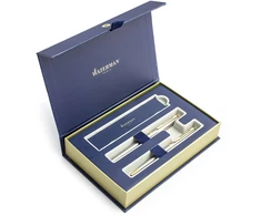 Waterman Hémisphère Steel GT Plunksnakočio + Tušinuko rinkinys S0920310 + S0920370 dovanų dėžutėje