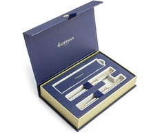 Waterman Hémisphère Steel GT Plunksnakočio + Tušinuko rinkinys S0920310 + S0920370 dovanų dėžutėje