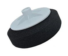Juoda poliravimo kempinė MINKŠTA - prisukama M14, diametras 150mm PoshPad