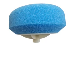 Kieta poliravimo kempinė 150mm BALTA Greito tvirtinimo